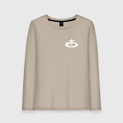 Лонгслив хлопковый женский OBLADAET P7AY3R5, цвет: миндальный