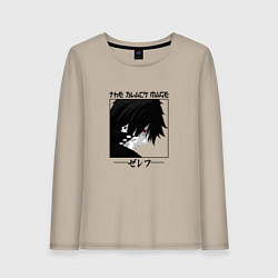 Лонгслив хлопковый женский Хвост Феи Fairy Tail, Зереф Zeref, цвет: миндальный