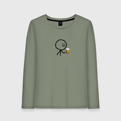 Женский лонгслив Человечек для двоих