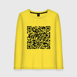 Женский лонгслив QR-код Скала Джонсон