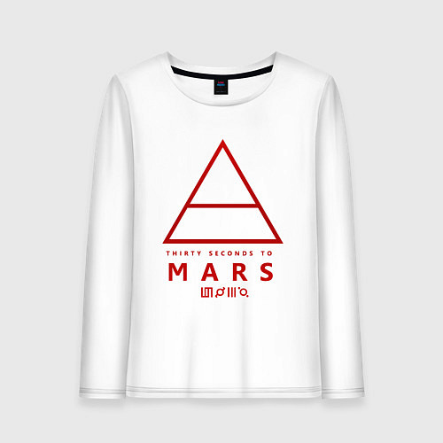 Женский лонгслив 30 Seconds to Mars рок / Белый – фото 1