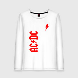 Женский лонгслив ACDC red