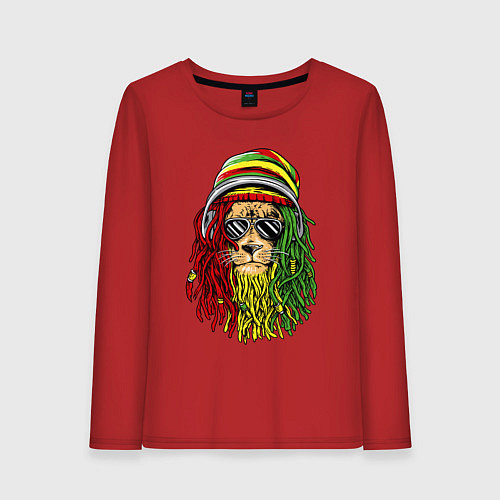 Женский лонгслив Rasta lioN / Красный – фото 1