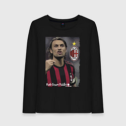 Женский лонгслив Paolo Cesare Maldini - Milan, captain