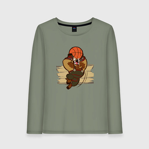 Женский лонгслив Рейгор Каменное Копыто / Авокадо – фото 1