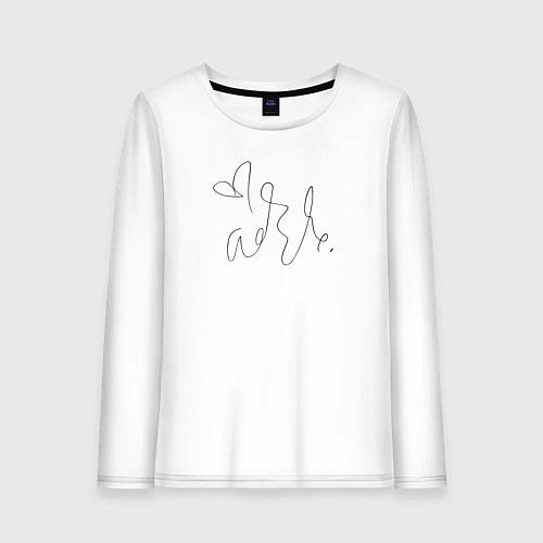 Женский лонгслив Adele - Автограф / Белый – фото 1