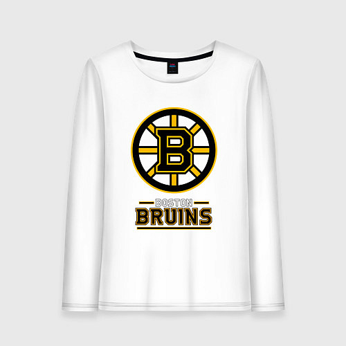 Женский лонгслив Boston Bruins , Бостон Брюинз / Белый – фото 1