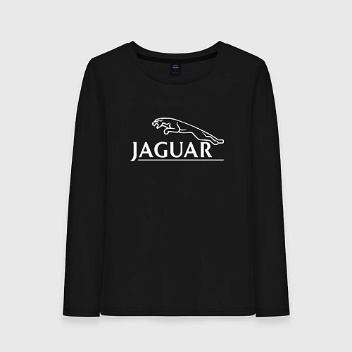 Женский лонгслив Jaguar, Ягуар Логотип / Черный – фото 1