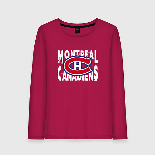 Женский лонгслив Монреаль Канадиенс, Montreal Canadiens / Маджента – фото 1