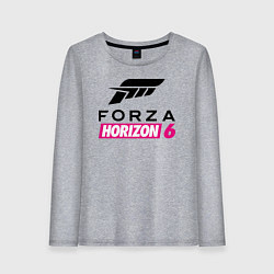 Лонгслив хлопковый женский Forza Horizon 6 logo, цвет: меланж