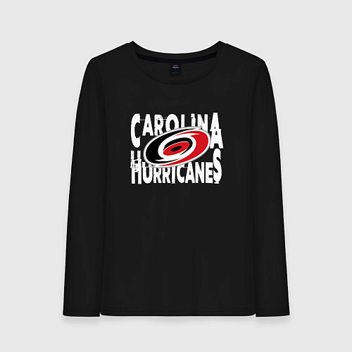 Женский лонгслив Каролина Харрикейнз, Carolina Hurricanes / Черный – фото 1