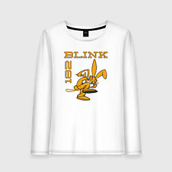 Лонгслив хлопковый женский Blink 182 Yellow Rabbit, цвет: белый