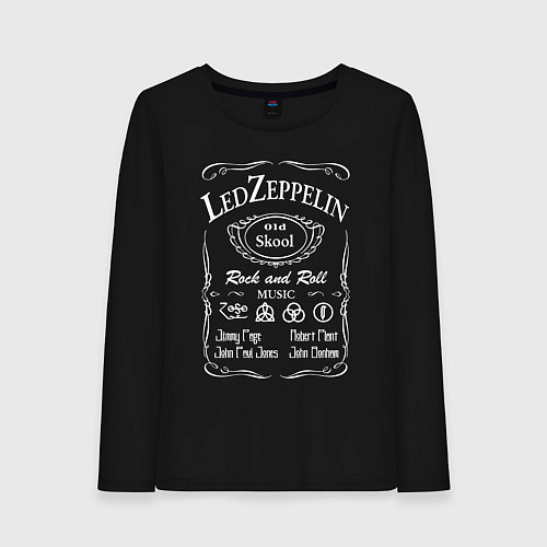 Женский лонгслив Led Zeppelin, Лед Зеппелин / Черный – фото 1