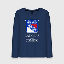 Женский лонгслив Rangers are coming, Нью Йорк Рейнджерс, New York R