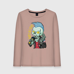 Женский лонгслив Punks not dead! Motto!