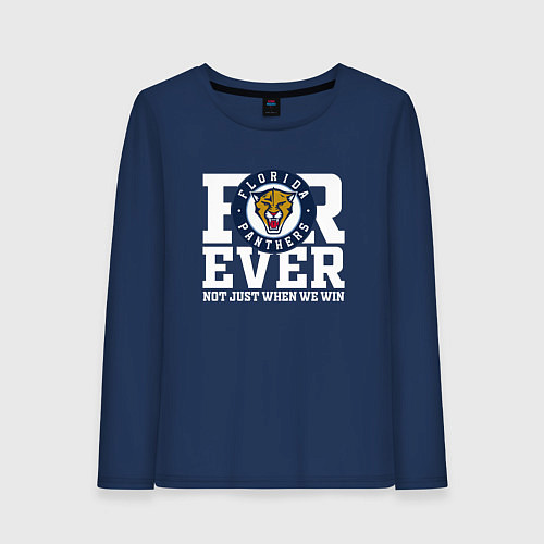 Женский лонгслив Florida Panthers Флорида Пантерз FOREVER NOT JUST / Тёмно-синий – фото 1