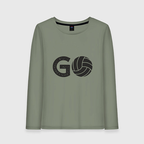 Женский лонгслив Go Volleyball / Авокадо – фото 1