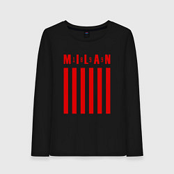 Лонгслив хлопковый женский MILAN МИЛАН 1899, цвет: черный