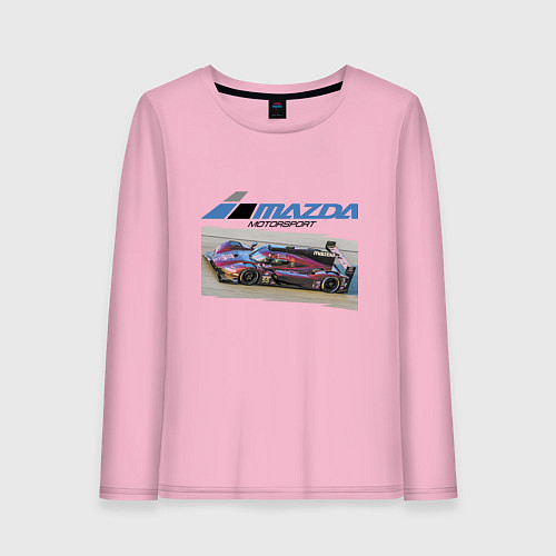 Женский лонгслив Mazda Motorsport Racing team! / Светло-розовый – фото 1