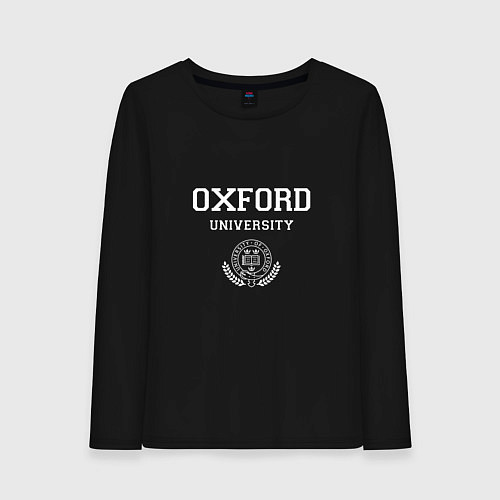 Женский лонгслив University of Oxford - Великобритания / Черный – фото 1