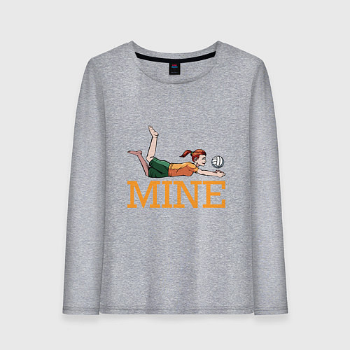 Женский лонгслив Volleyball - Mine / Меланж – фото 1