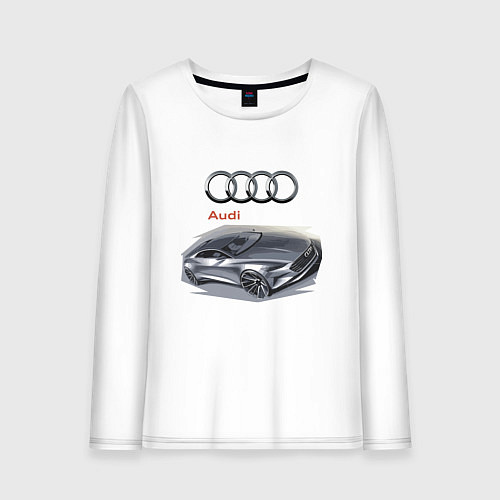 Женский лонгслив Audi Concept / Белый – фото 1