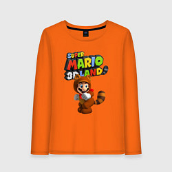 Лонгслив хлопковый женский Super Mario 3D Land Hero, цвет: оранжевый