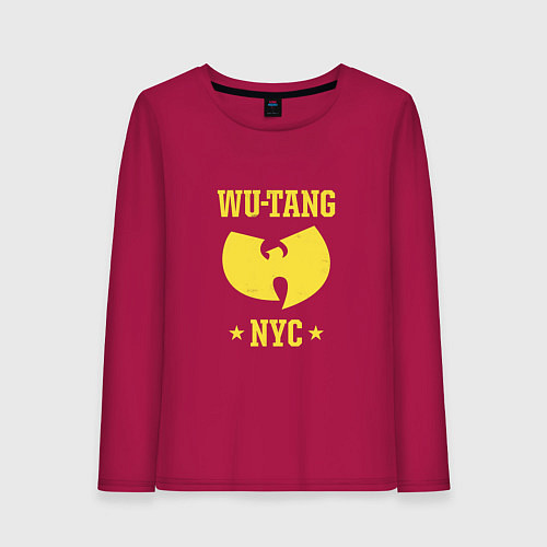 Женский лонгслив Wu тang NYC / Маджента – фото 1