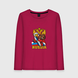 Женский лонгслив Хоккей - Russia