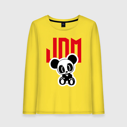 Женский лонгслив JDM Panda Japan / Желтый – фото 1