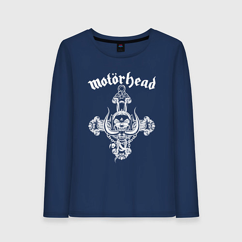 Женский лонгслив Motorhead lemmy / Тёмно-синий – фото 1