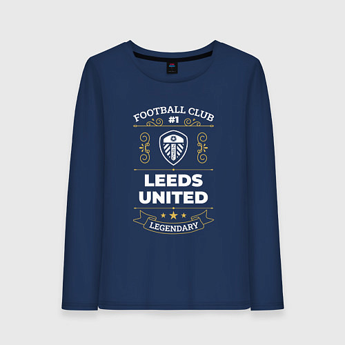 Женский лонгслив Leeds United FC 1 / Тёмно-синий – фото 1