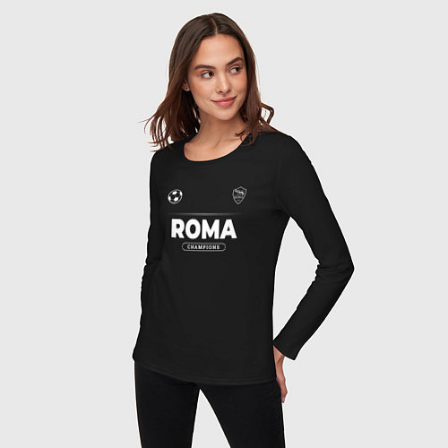 Женский лонгслив Roma Форма Чемпионов / Черный – фото 3