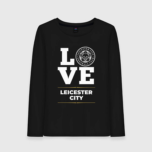 Женский лонгслив Leicester City Love Classic / Черный – фото 1