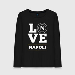 Лонгслив хлопковый женский Napoli Love Classic, цвет: черный