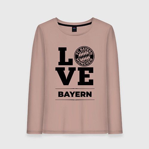 Женский лонгслив Bayern Love Классика / Пыльно-розовый – фото 1