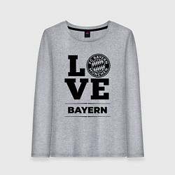 Лонгслив хлопковый женский Bayern Love Классика, цвет: меланж