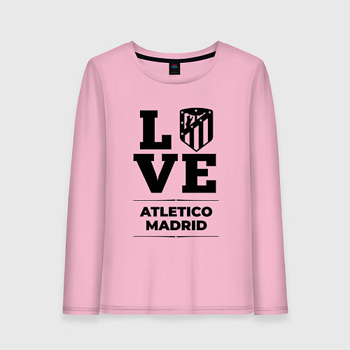 Женский лонгслив Atletico Madrid Love Классика / Светло-розовый – фото 1