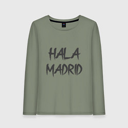 Лонгслив хлопковый женский Hala - Madrid, цвет: авокадо