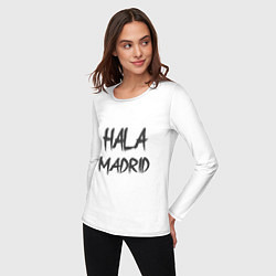 Лонгслив хлопковый женский Hala - Madrid, цвет: белый — фото 2