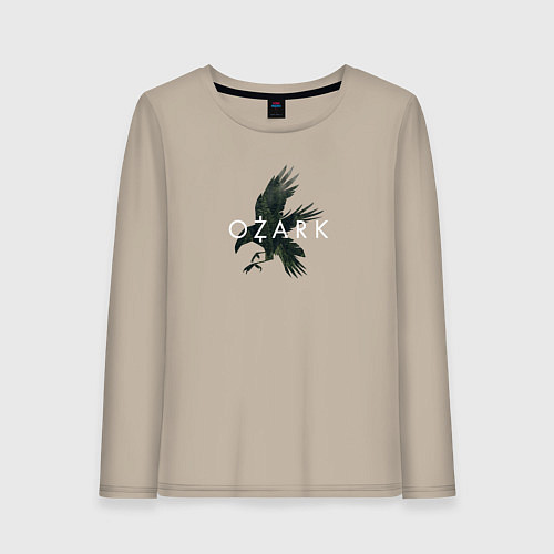 Женский лонгслив Logo Ozark / Миндальный – фото 1
