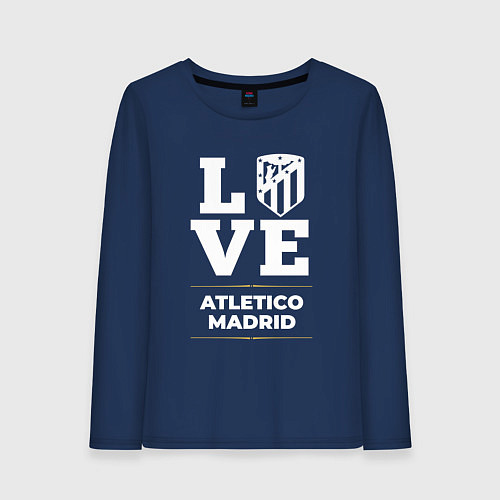 Женский лонгслив Atletico Madrid Love Classic / Тёмно-синий – фото 1