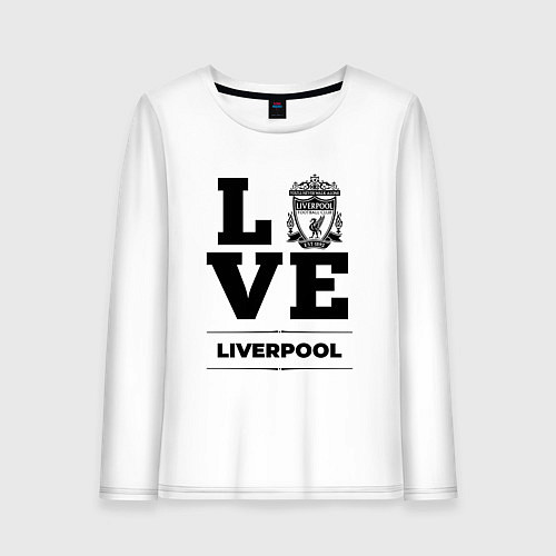 Женский лонгслив Liverpool Love Классика / Белый – фото 1