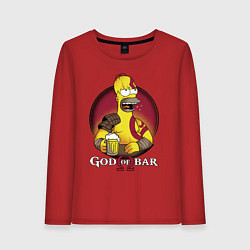 Женский лонгслив Homer god of bar