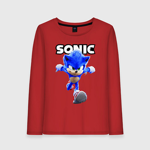 Женский лонгслив Sonic the Hedgehog 2022 / Красный – фото 1