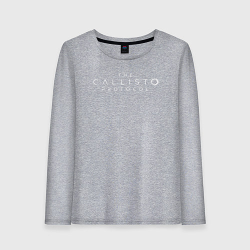 Женский лонгслив The Callisto Protocol logo / Меланж – фото 1