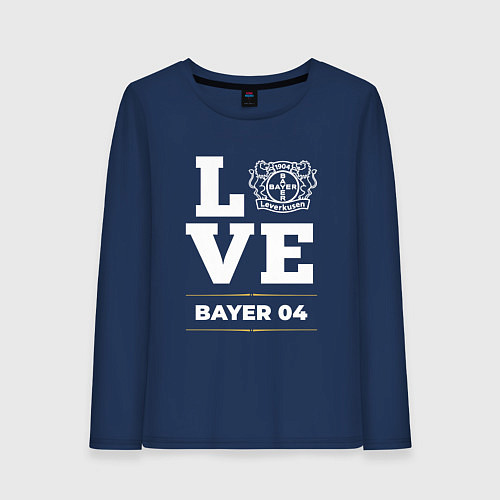 Женский лонгслив Bayer 04 Love Classic / Тёмно-синий – фото 1