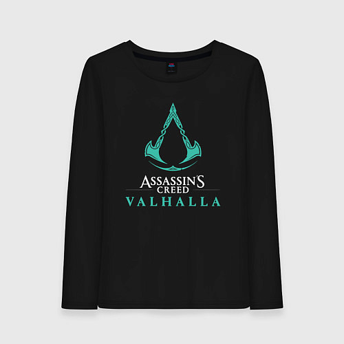 Женский лонгслив Assassins creed valhalla / Черный – фото 1