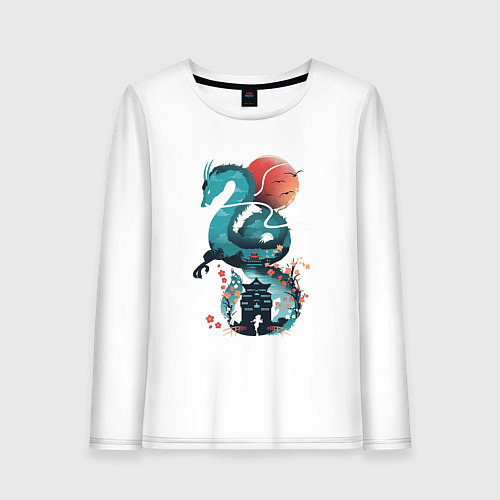 Женский лонгслив История Тихоро и Хаку / Белый – фото 1