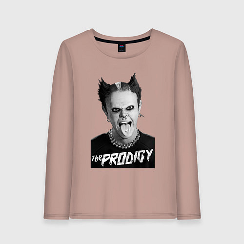 Женский лонгслив The Prodigy - firestarter / Пыльно-розовый – фото 1
